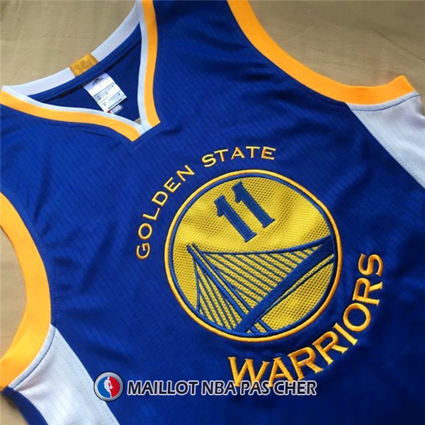 Maillot Authentique Golden State Warriors Thompson 11 Bleu